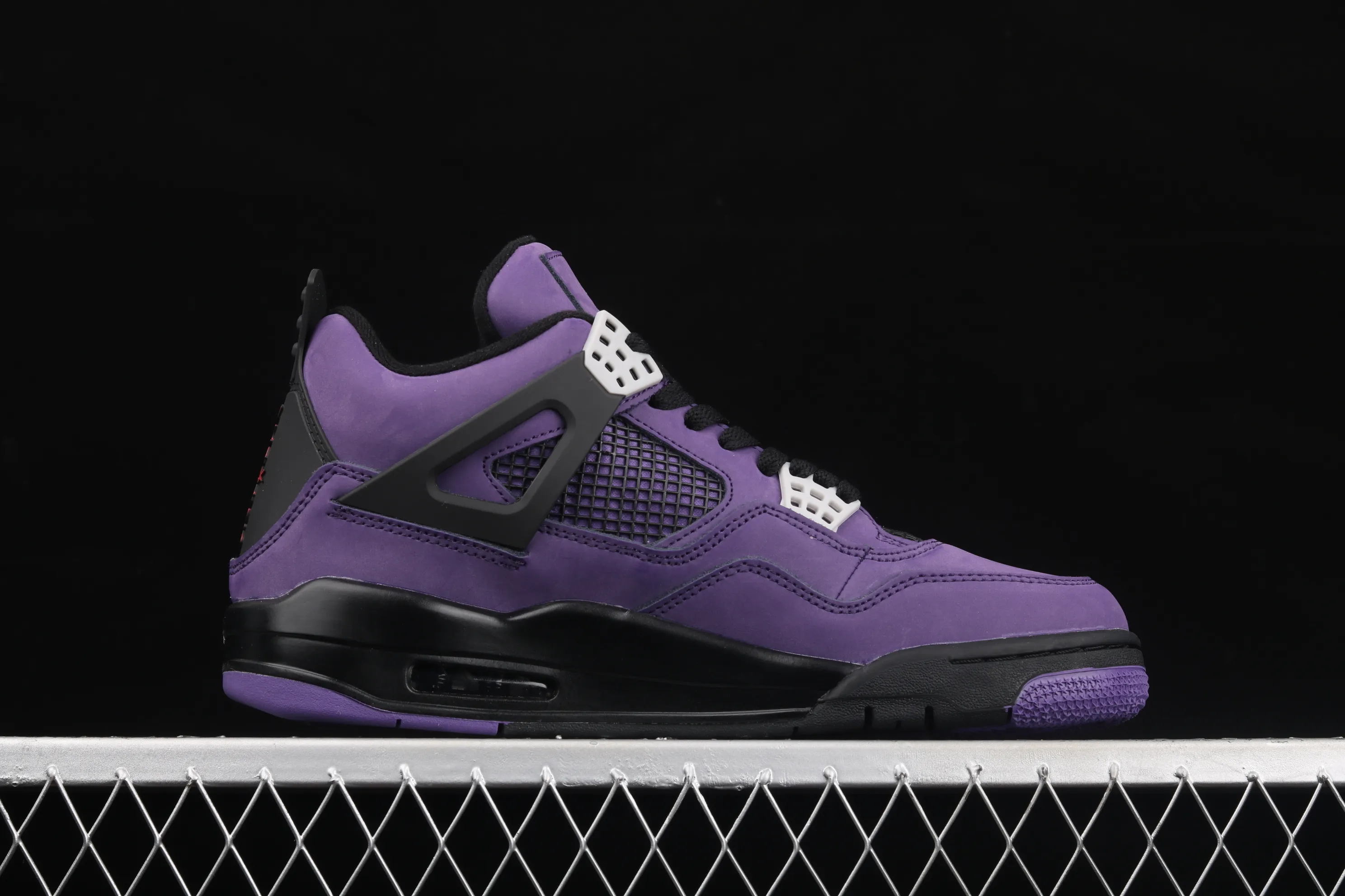 All categories Air Jordan Jordan series basketball shoes Air Jordan 4 G version Air Jordan 4 Retro AJ4 Joe 4 suede black and purple 308497-408